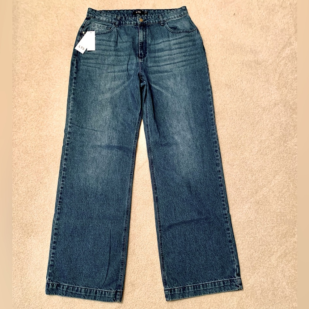 NWT -  Long Tall Sally LTS Made For Good High Rise wide leg, sz 16 x 36” inseam.